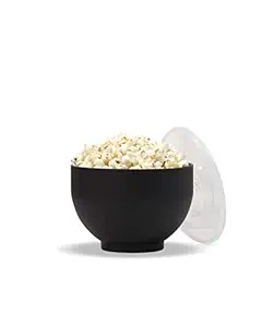 W&P WP-POP-CH Microwave Silicone Popcorn Popper Maker, Collapsible Bowl, BPA, Eco-Friendly, Waste Free, 9.3 Cups, Charcoal