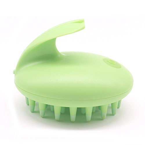 Veewon Electric Head Massager Shampoo Massage Brush Scalp Massager Head Hair Care Vibrating Brush (Green)