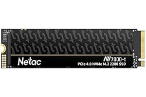Netac NV7000-t 4TB NVMe 1.4 Internal Solid State Hard Drive M.2 SSD PCIe 4.0 High Speeds Up to 7300MB/S for PC, Laptops,Computer