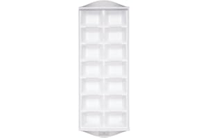 BarCraft Ice Cube Tray, 14 Ice Cubes, Plastic, 26 x 12cm, White