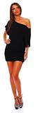 Mississhop Damen Shirt Bluse Sommer Sommershirt Carmenbluse Longshirt Tunika Bluse Pullover T-Shirt Tank Top Minikleid
