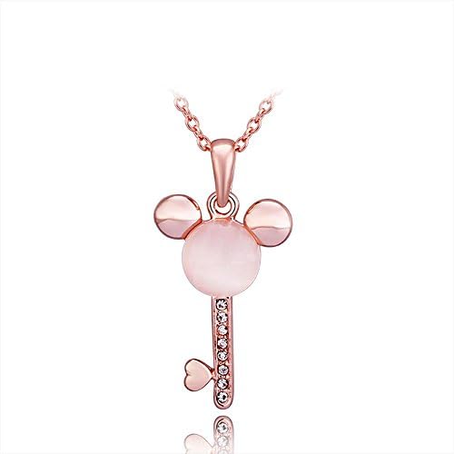 XUHUZI Necklace Pendant Collar A Collar For A Horse Semi-Precious Stones Pendant Necklace Popular Environmental Protection Rose Gold Animal Pendant Female Cable Chain Necklace