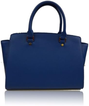 UKFS Celine Tote / Designer Ladies Girls Faux Leather Handbag / Shoulder Bag (Medium Blue)