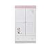 Disney Minnie Mouse Double Wardrobe (White with Pink Trim)
