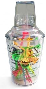 AMAGolf Martini Golf Regular Size Plastic Shaker w/ 24 Martini Golf Tees