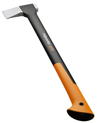 Fiskars Spaltaxt, Inklusive Klingen- und Transportschutz, Länge 70 cm, Antihaftbeschichtet, Hochwertige Stahl-Klinge/Glasfaserverstärkter Kunststoff-Stiel, Schwarz/Orange, X21–L, 2,1 kg, 1015642 - 4