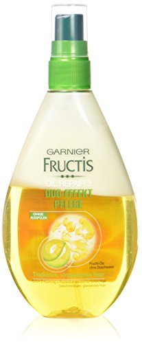 Garnier Fructis Duo-Effekt Pflege Oil Repair Haarkur, Intensiv Haaröl zum Sprühen ohne Ausspülen (mit wertvollen Natur-Ölen – für trockenes, strapaziertes Haar) 1er Pack - 150 ml)