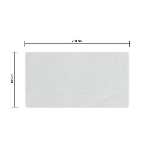 ECD Germany Wasserundurchlässige Matratzenauflage 100 x 200 cm Matratzenschoner 100% Baumwolle mit 4 Eckgummis Inkontinenz Wasserdicht Atmungsaktiv Matratzen-Auflage Betteinlage - 5