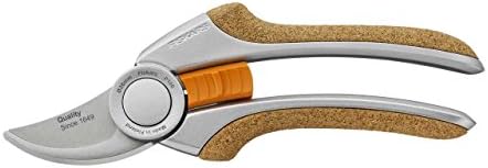 Fiskars Quantum Pruner Bypass P100, Cutting Diameter: 2.6 cm, Steel Blades with Non-stick Coating, Length: 21.5 cm, Silver/Orange, 1001434