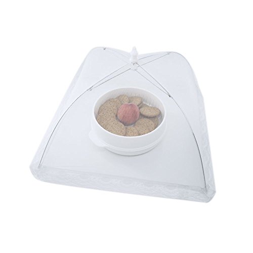 Xcellent Global Pop-Up Netzschutz Taschenschirm Lebensmittel Abdeckung Zelt für Draußen & Zuhause, Weiß HG136 - 4