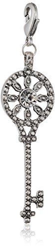 Pilgrim Damen-Anhnger Schlssel Mega Charms versilbert kristall 41121-6010