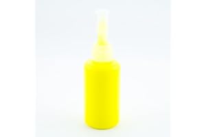 ALCIUMPECHE Colorant Fluo Jaune Opaque 35 ML pour Plastique Liquide PLSCOL010