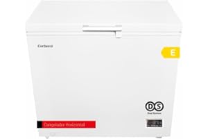 CORBERO Corberó - Congelador Arcón | CCHH20024E | Capacidad 198L | Control Electrónico con Display | Luz LED | Tirador | 1 Cesta Interior | 2 Ruedas | 2 Patas Ajustables | 40 Db | Blanco