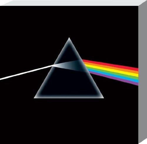 Music Canvas Print featuring Album Cover Art from Pink Floyd's Dark Side of the Moon 40x40cm