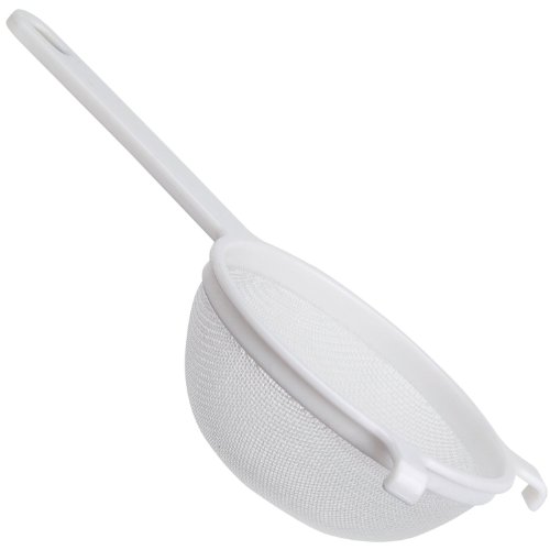 Culina Colador Nylon, 14 cm de diametro. Blanco, Construcción Robusta con Malla Densa, Multi-usos, Eficientes
