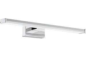 Britalia LED Chrome & Silver Bathroom Modern Picture & Mirror Wall Light | 40cm Wide | 900 Lumens | 4000k Neutral Cool White | IP44 Rated | Suitable for Outdoor Use | 25000 Hours Use