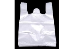 COSECHA PRIVADA Pack Bolsas de Plastico Galga 200 con Asa Camiseta - 1 kg - 40 x 50 cm - Alta Carga - 50 µm - Alta Resistencia - Reutilizables - 2 Asas de polietileno de alto rendimiento. (Galga 200 | 1 kg)