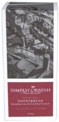 Simply Cornish Traditional Clotted Cream Shortbread Strawberry &amp; Clotted Cream