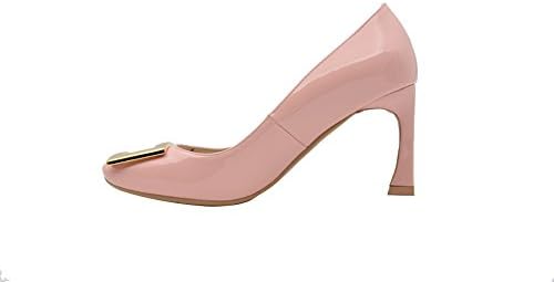 Verocara Women's Fashion High Heel Elegant Stiletto Dress Pumps Pink Patent-b 5 UK