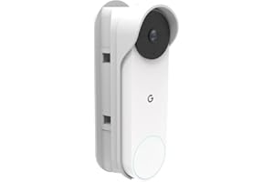 AOKICASE Anti-Theft Google Nest Doorbell Doorbell Door Holder, No-Drill Mounting Bracket for Google Nest Doorbell Cover Holder Not Block Doorbell (White) A371