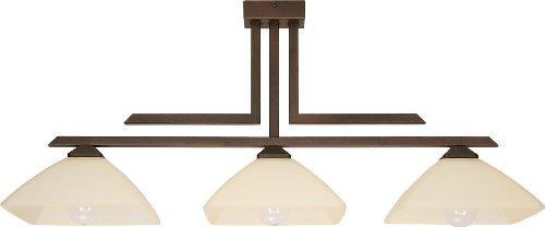 Preisvergleich Produktbild KENT 3 BRAUN Deckenleuchte Deckenlampe Kronleuchter