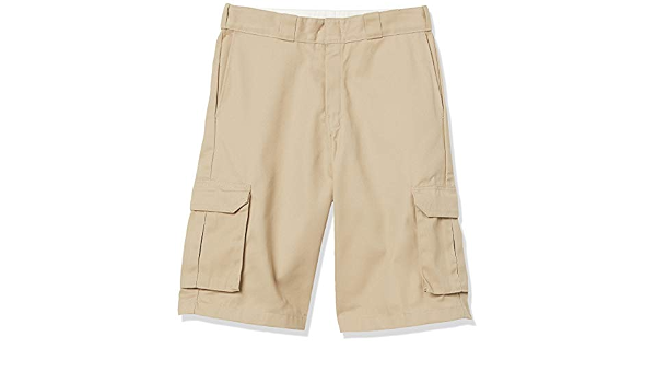 Loose Fit Twill Cargo Short Wrinkle 