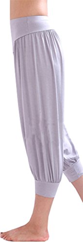 HOEREV® Frauen-Super Soft Modal Spandex Harem Yoga Pilates Capri Hose - 2