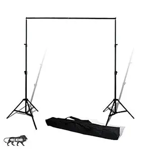 Hanumex Photography Background Stand Kit Backdrop Stand (9ft x 9ft) Background Support System Kit Portable Foldable with Carry Bag