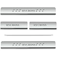 AC Door Sill/Foot Step Stainless Steel Scuff Plate Plates Compatible with Toyota Innova Hycross (Set of 4 Pcs)