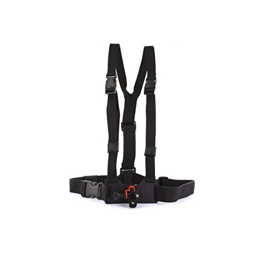 AEEAdjustable Chest Strap Mount Compatible with AEE MagiCam Sports Action Cameras and GoPro Hero 1/2/3/3+ - Black