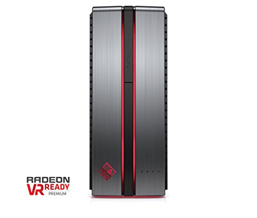 HP OMEN 870-134nf PC de bureau Gaming Gris (Intel Core i7, 8 Go de RAM, Disque Dur 1 To + SSD 128 Go, Nvidia GeForce GTX 1070, Windows 10) {title}
