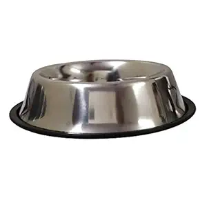 FETCHER Stainless Steel, Anti Skid, Heavy Duty Dog Food and Water Bowl (1600 ml (Large))