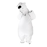 MagiDeal Erwachsenen Aufblasbar Blowup Kostüm Ganzanzug Outfit Halloween Party - Mehrfarbig Eisbär