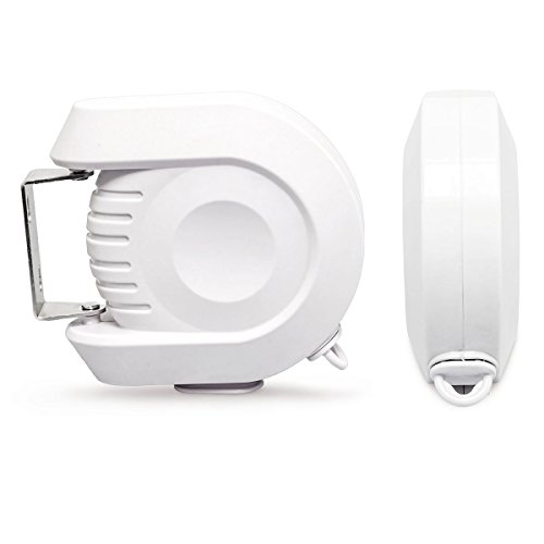 Relaxdays Wäscheleine ausziehbar mit automatischem Rollsystem und Aufrollautomatik für den Balkon oder Garten mit 1 Leine und einer gesamten Trockenlänge von 12 m aus Kunststoff mit Metallarm, weiß - 5