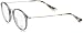Produktbild Ray-Ban Herren Brillengestell Round Fleck, Schwarz (Negro), 49