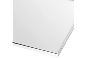 CRESTGLASS Clear Perspex Acrylic Sheet A5 210mm x 148mm 1.5mm | 2mm | 3mm | 4mm | 5mm | 6mm | 8mm | 10mm | 25mm (8mm)