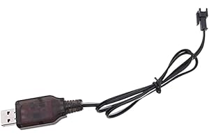 YUNIQUE GREEN-CLEAN-POWER - Cavo Caricatore USB SM-2P | 250mAh Output per RC Auto, Elicottero RC | Compatibile con Batteria Lipo 6V| Alta Qualità, Plastica