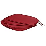Beautissu 4er Set Stuhlkissen Lara 38x38x1,5cm Sitzkissen für Stühle mit Oeko-Tex Siegel dunkel Rot Beautissu 4er Set Stuhlkissen Lara 38x38x1,5cm Sitzkissen für Stühle mit Oeko-Tex Siegel dunkel Rot