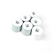 KingOfHearts Electric Nail File Replaceable Rollers - Replacement Roller Set include 3 Green Buffering Rollers and 3 White Polishing Rollers, For Replacing Only - Pack of 6