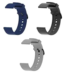 Rapidotzz 3 Pack 20mm Watch Strap Bands Compatible for Amazfit Bip, Amazfit GTS, Galaxy Watch Active 2, Gear S2 Classic, Samsung Gear Sport Watch Straps