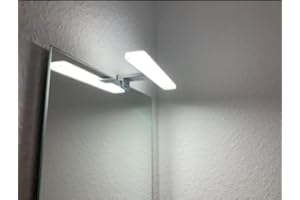 YIQAN 40cm LED Spiegelleuchte Badezimmer Lampe 10W 1100 Lumen 230 Volt Bad Spiegellampe Warmweiß 3000K Badspiegelleuchte Wasserdichte IP44 Badspiegelleuchte Flimmerfrei