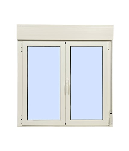 Ventana Aluminio Practicable Oscilobatiente Con Persiana PVC 1200 Ancho x 1355 Alto 2 hojas