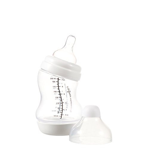 Difrax S-Baby Bottle (200 ml, White, Wide)