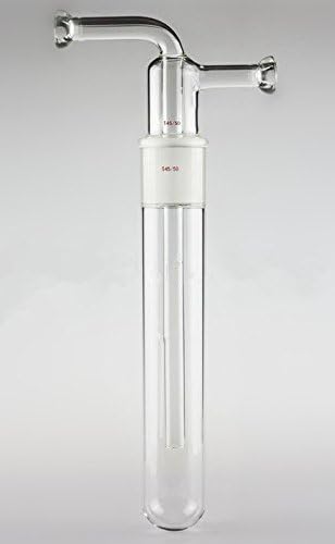 Industrial And Science Cold Trap Glass Vacuum Trap With 15# Flange Connector 45/50 Frosted Joint 50mm Diameter 250mm Length Boday 18mm Diameter Inner Tube