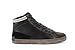 Produktbild CRIME London Herren 11040Aa120 Schwarz Leder Hi Top Sneakers