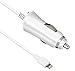 Produktbild Kit MFI Apple Zertifiziert 1 Amp Lightning KFZ USB Adapter KFZ-Ladegerät-Adapter Kompatibel mit iPhone 5/5S/5C/SE/6/6 Plus/6S/6S Plus, iPod Touch (5. Generation) und iPod Nano (7. Generation) - Weiss