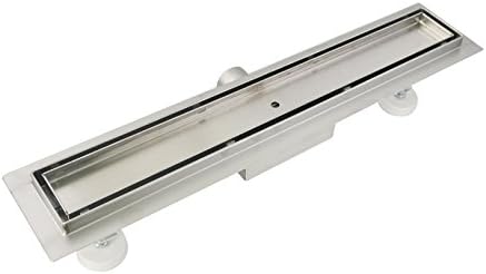 Stainless Steel Drain Channel Floor Shower with Siphon Edge Drain, sizes 50cm - 100cm, 2 Type (50CM, HFD09)