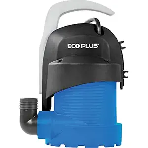 EcoPlus 290 GPH (1098 LPH, 17W) Submersible Water Pump w/ 6 ft Power Cord | Aquarium, Fish Tank, Fountain, Pond, Hydroponics