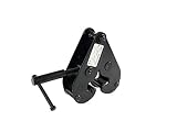 Color: Negro Set de 2 x Abrazaderas para vigas de acero L y vigas de acero I, carga máxima BGV C1 333kg, negro - Pack abrazaderas para vigas / Dos abrazaderas -showking