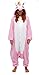 Produktbild Anebalrui Damen Herren Jumpsuit Overall Fasching Tier Einhorn Kostüm Fasching Anime Cosplay Halloween Karneval Kostüm Schlafanzug Pyjama Erwachsene (L für 166cm-175cm / 65.0"-68.9", Rosa Einhorn)